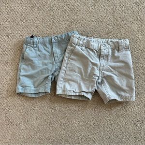 Set of 2: DC Khaki and Light Grey Shorts.